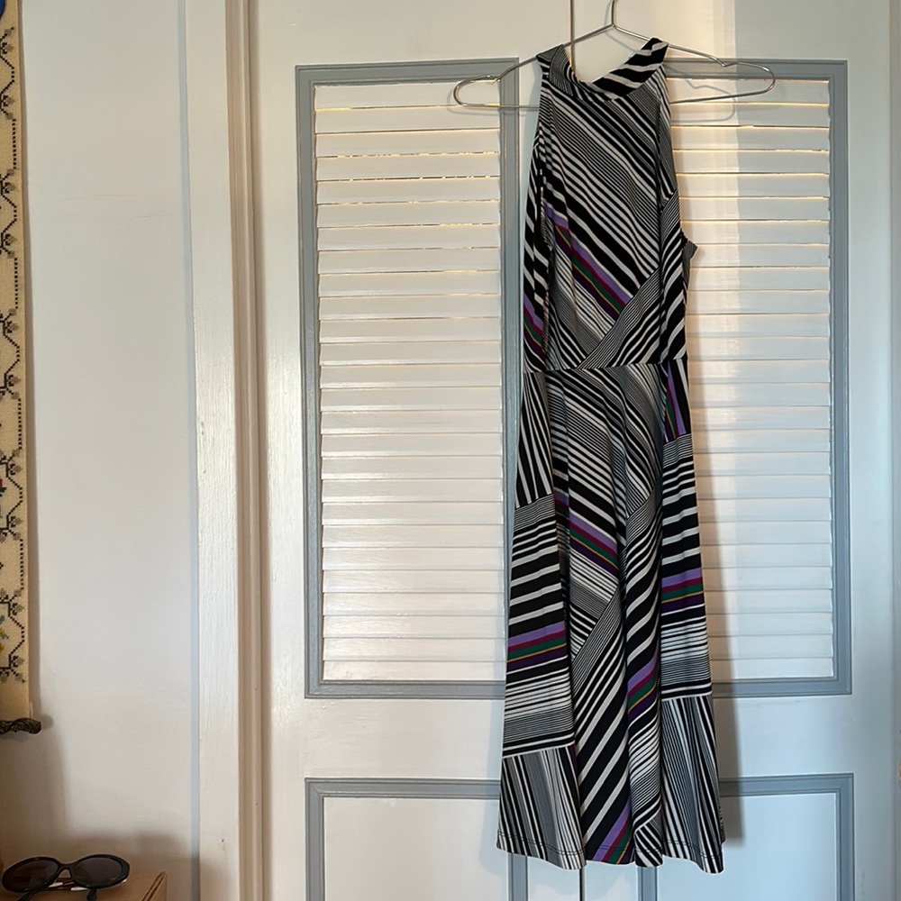Trina Turk Striped Dress with Tie